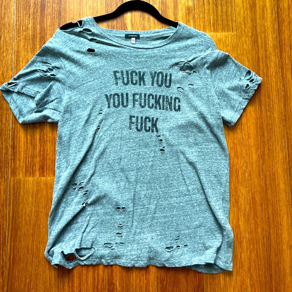 R13 FYYFF Grey T-Shirt
